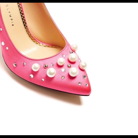 Rare 🔥🔥🔥Charlotte Olympia Bacall Pink Pumps - HOT PINK!!! - Picture 2 of 9